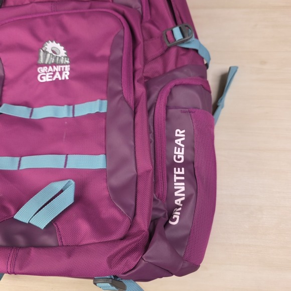 Granite Gear Superior Barrier Backpack Purple Day Pack Hiking Purple Clean - Picture 3 of 11